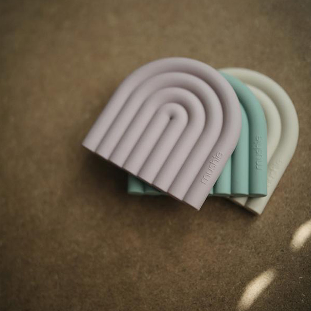 Jouet de dentition Arc-en-Ciel - Mauve Mushie