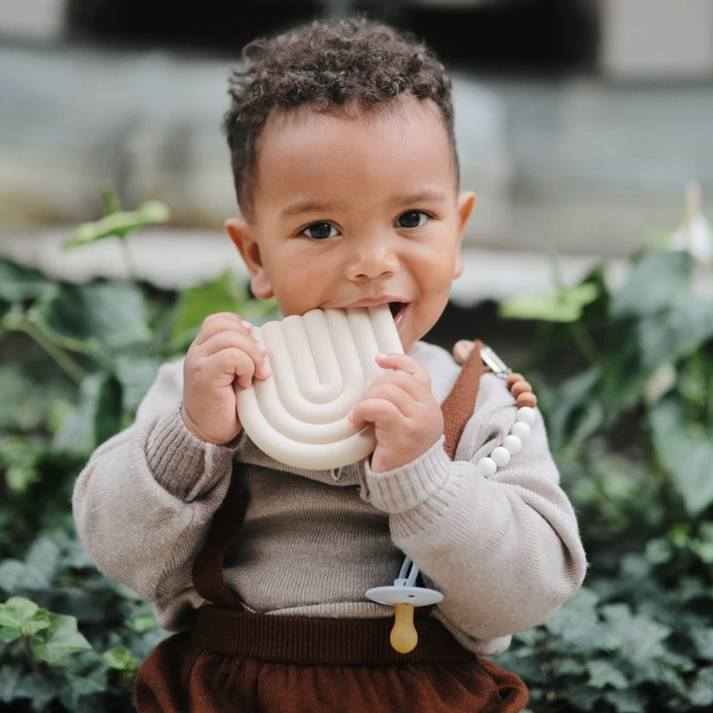 Jouet de dentition Arc-en-Ciel - Sable - Mushie