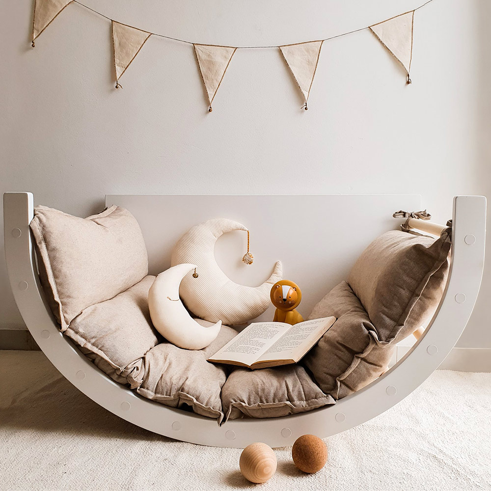 Arche d'escalade LUOTO - Blanc/Bois Fitwood