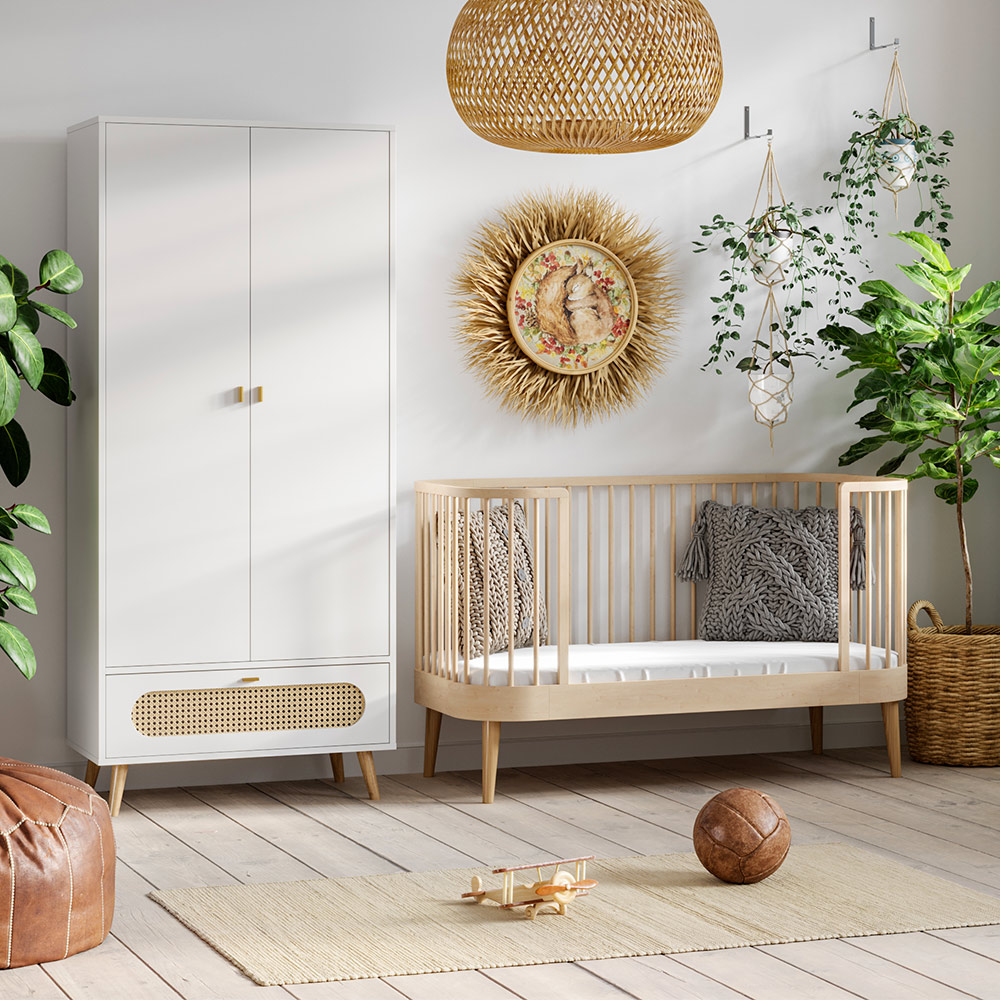 Armoire 2 portes Canne - Blanc Vox