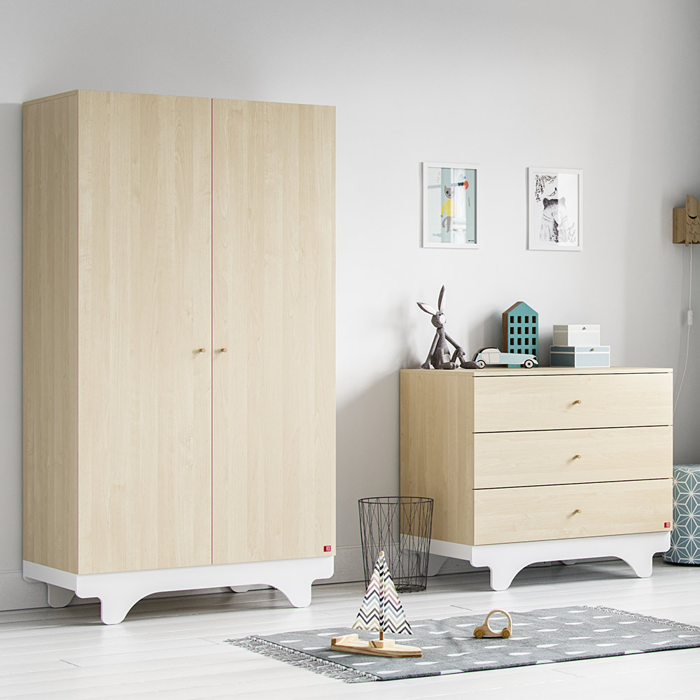 Armoire 2 portes Playwood - Bouleau - Vox
