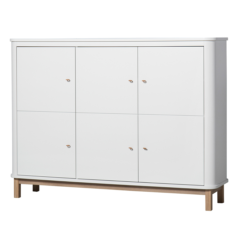 Armoire multi-rangement Wood - Chêne / Blanc Oliver Furniture