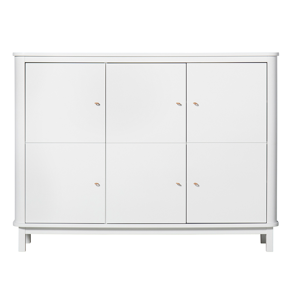 Armoire multi-rangement Wood - Blanc - Oliver Furniture