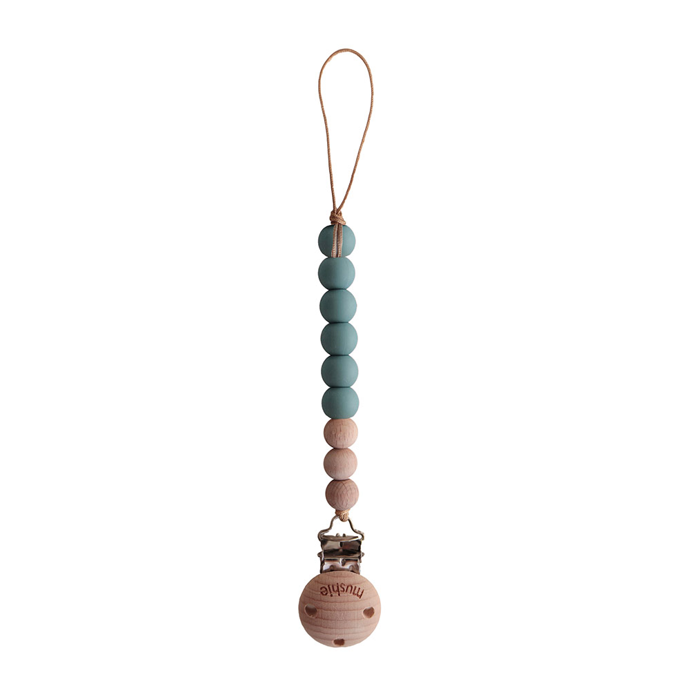 Attache-Tétine Cleo - Bleu Cadet - Mushie