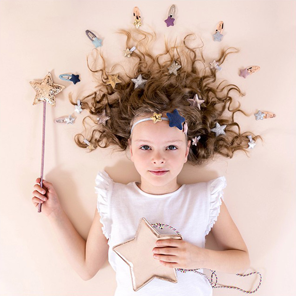 Baguette de Fée Etoile or - Rose - Mimi et Lula