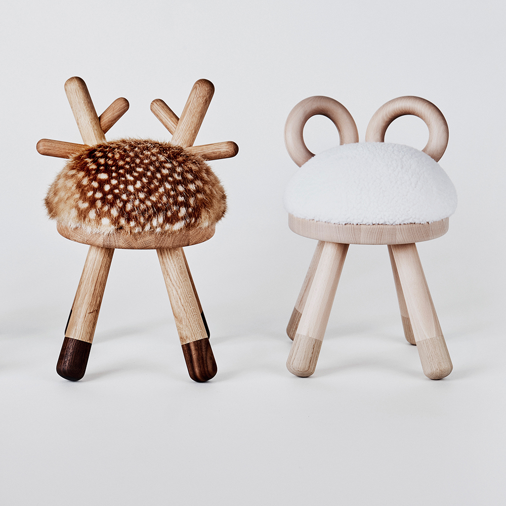Chaise enfant Bambi - Chêne/Noyer Elements Optimal