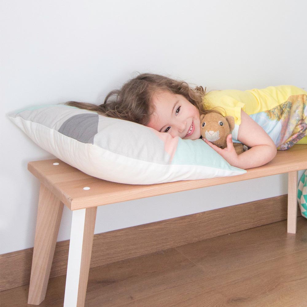 Banc Accolades - Jaune Paulette et Sacha