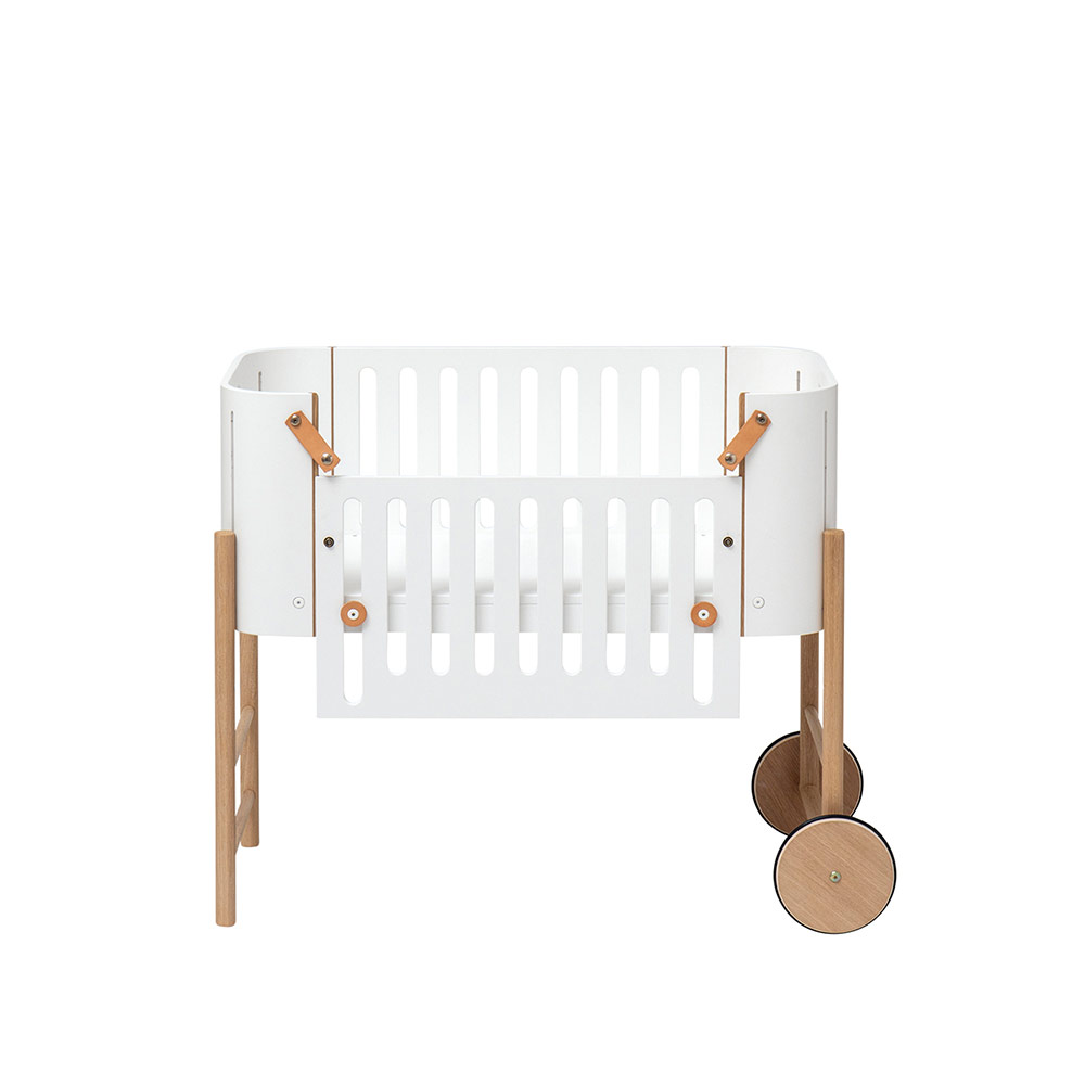 Berceau Cododo évolutif Wood - Blanc/Chêne - Oliver Furniture