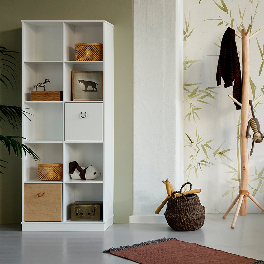 Bibliothèque Wood 2x5 verticale avec socle Oliver Furniture