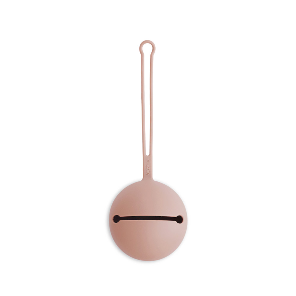 Boîte à Tétine en Silicone - Rose poudré - Mushie