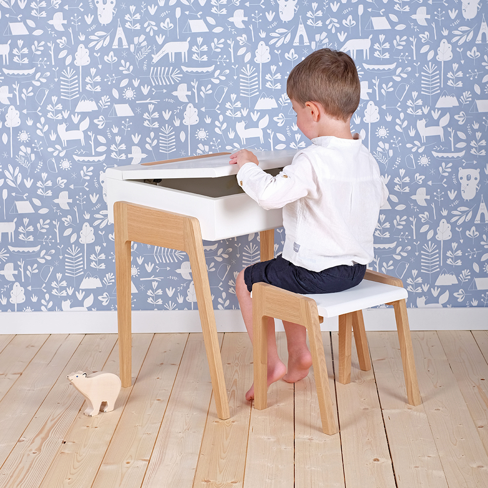 Bureau Enfant My Little Pupitre - Blanc - Jungle by Jungle
