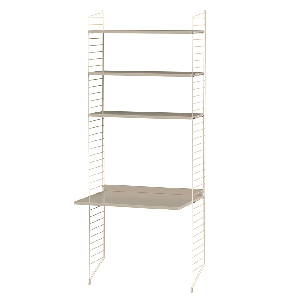 Bureau mural évolutif - Beige - String Furniture
