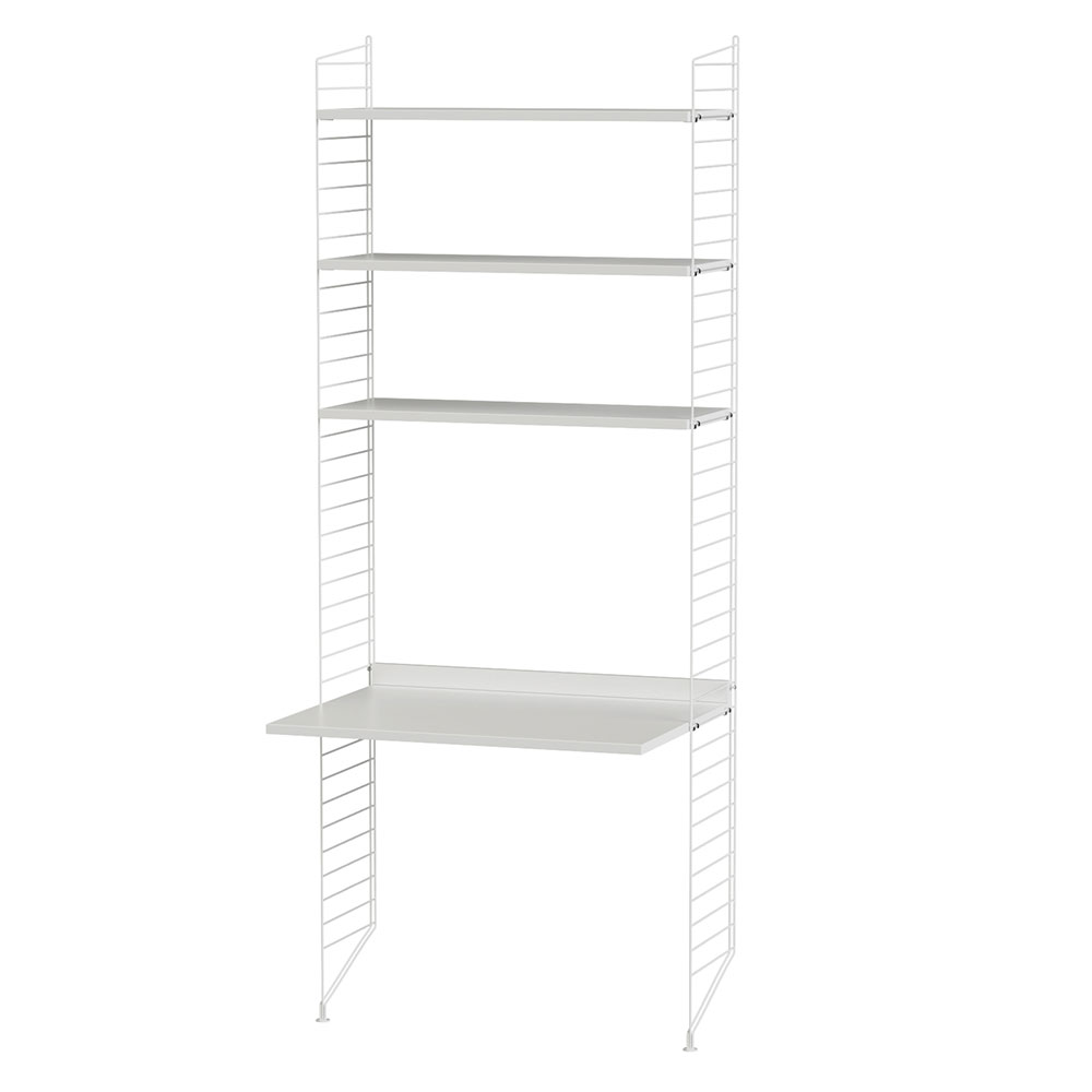 Bureau mural évolutif - Blanc - String Furniture