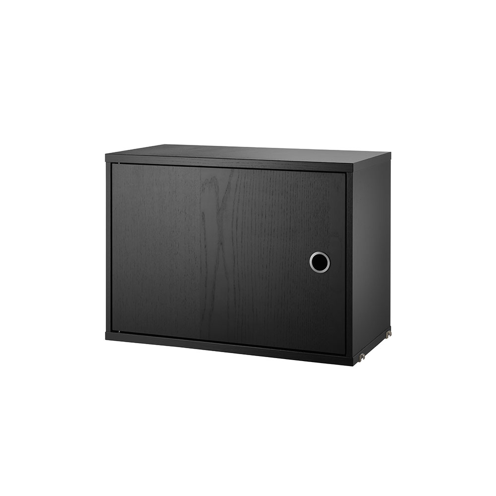 Caisson 1 porte 58 x 30 cm - Noir - String Furniture