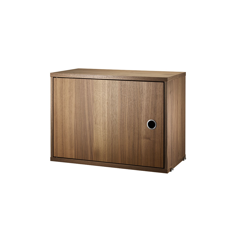 Caisson 1 porte 58 x 30 cm - Noyer - String Furniture