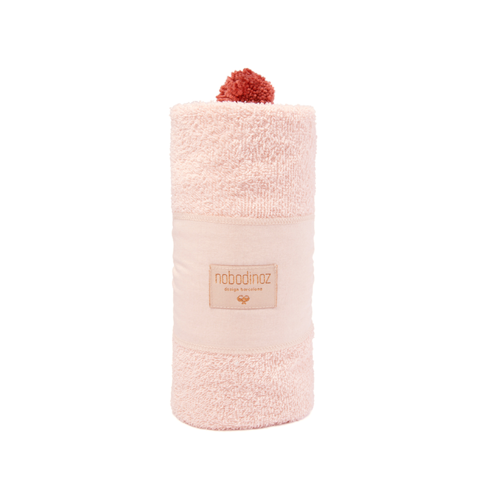Cape de bain bébé So Cute - Rose pâle - Nobodinoz
