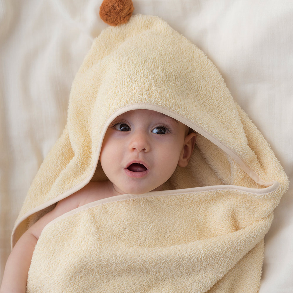 Cape de bain bébé So Cute - Vanille - Nobodinoz