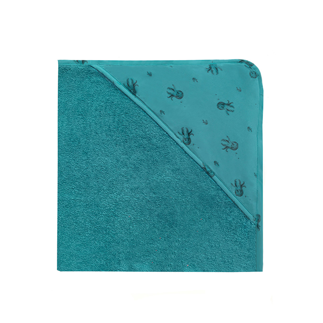 Cape de bain Colette Poulpe - Bleu denim - Rose in April