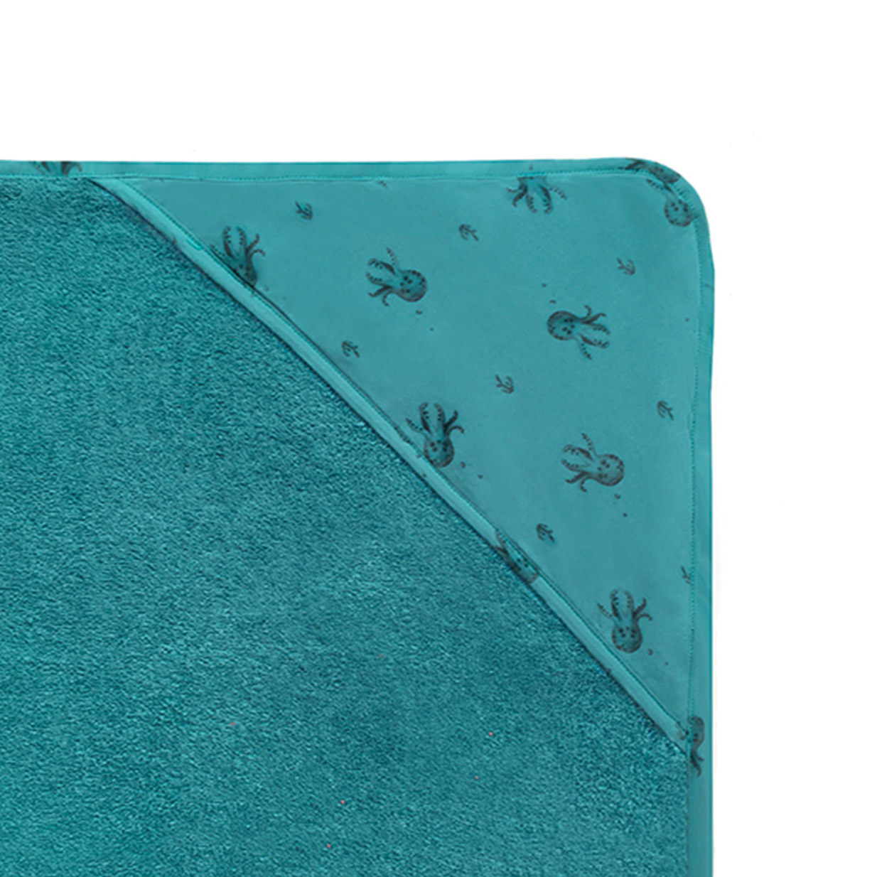 Cape de bain Colette Poulpe - Bleu denim - Rose in April