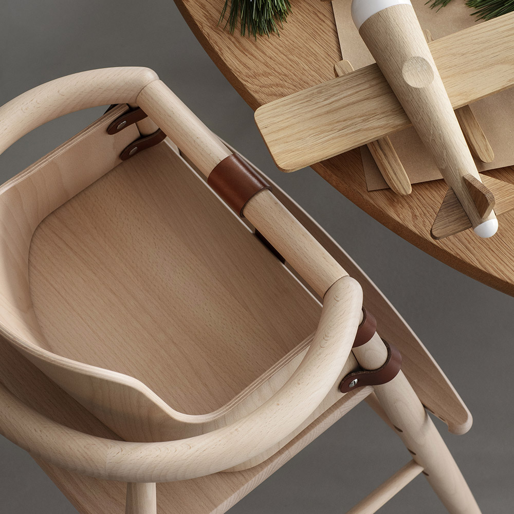 Chaise Haute Bébé avec assise ND54S Carl Hansen