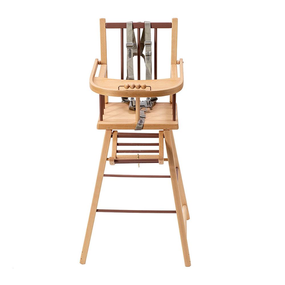 Chaise Haute André - Vieux rose Combelle