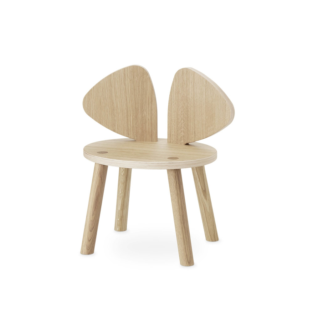 Chaise enfant Mouse 2-5 ans - Chêne - Nofred