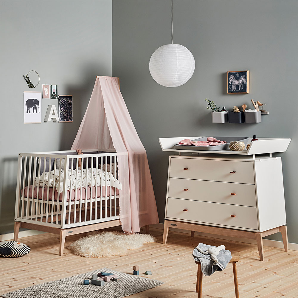 Chambre Bébé Complète évolutive Luna Duo - Blanc Leander