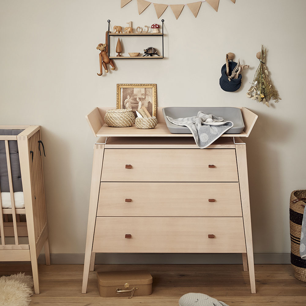 Chambre Bébé Complète Linea Duo Commode à langer - Hêtre Leander