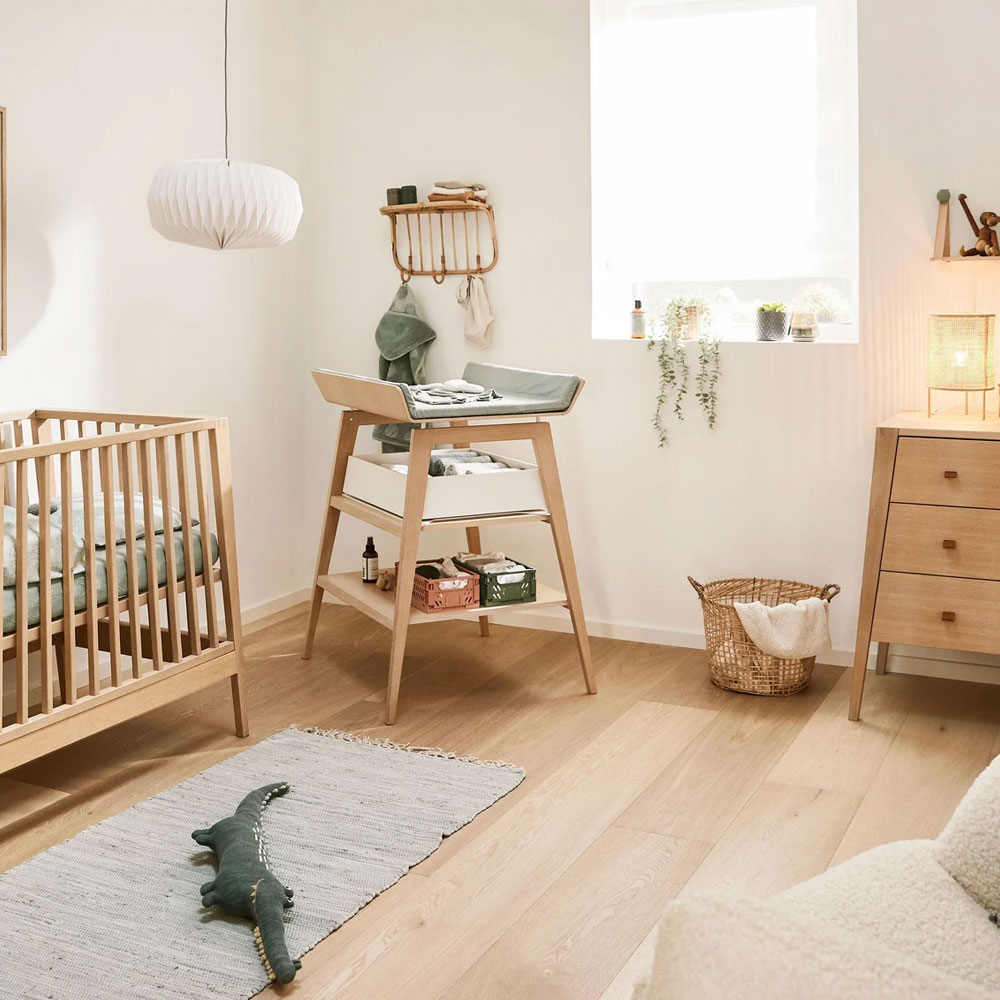Chambre Bébé Complète Linea Trio - Hêtre Leander