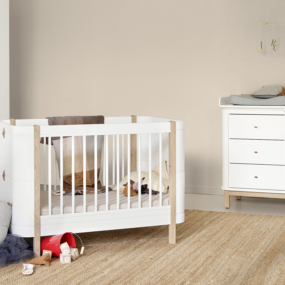 Chambre Bébé Complète évolutive Mini+ Wood - Petit plan à langer Oliver Furniture