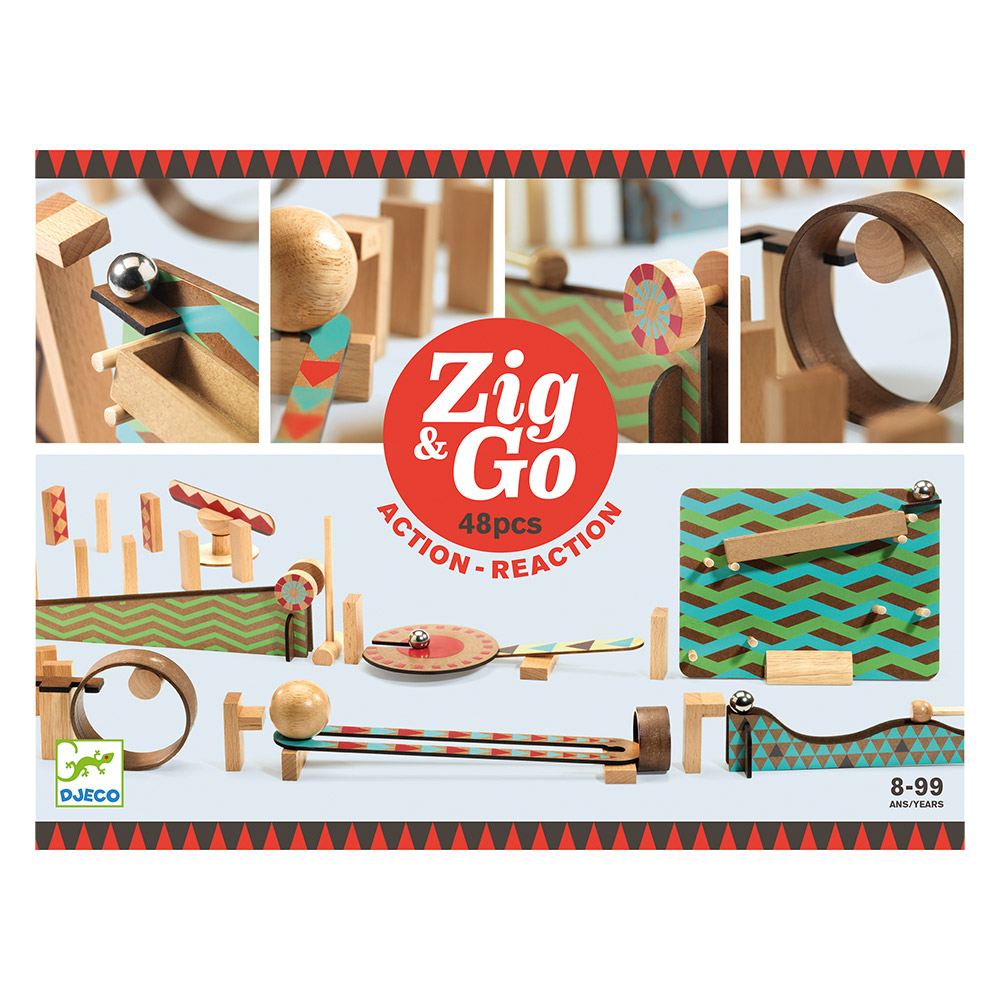 Jeu de construction Zig et Go Big Boum Wall, 48 pièces - Djeco