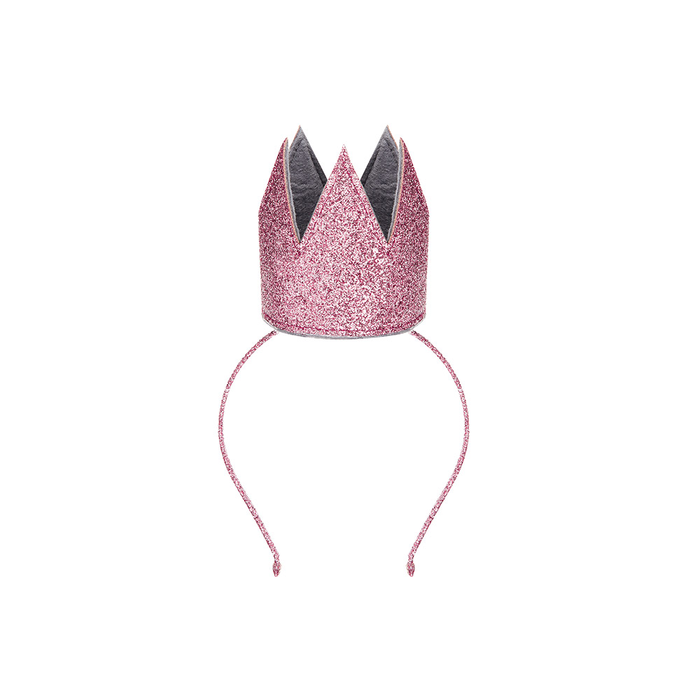 Couronne à paillettes Alice - Rose - Mimi et Lula