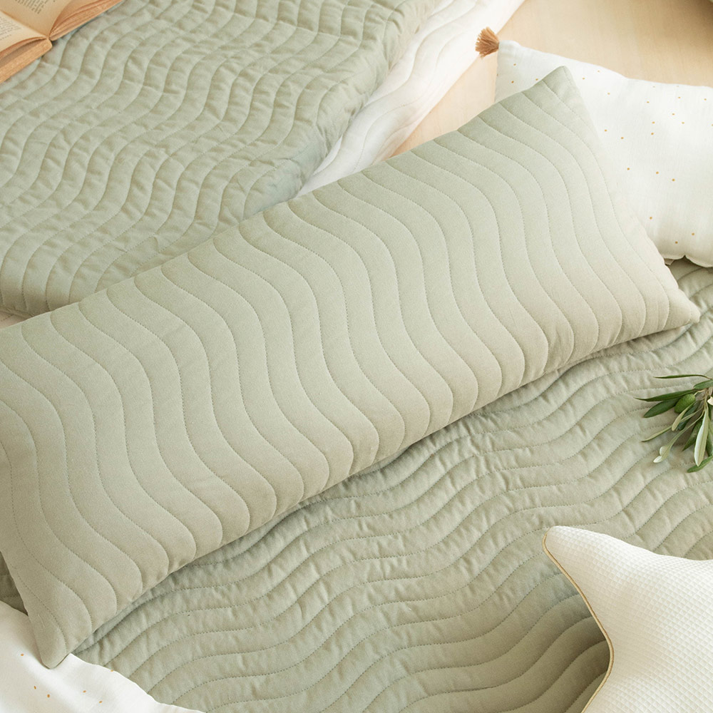 Coussin Montecarlo Pure Line - Vert Laurier - Nobodinoz