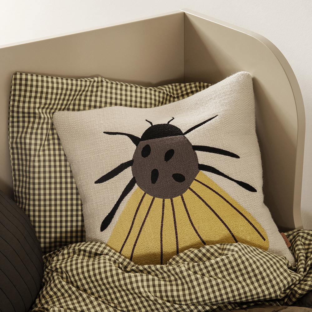 Coussin Brodé Papillon Ferm Living