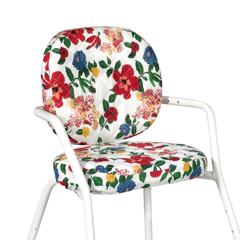 Coussins d'assise Tibu Hibiscus x Le Petit Lucas du Tertre Charlie Crane