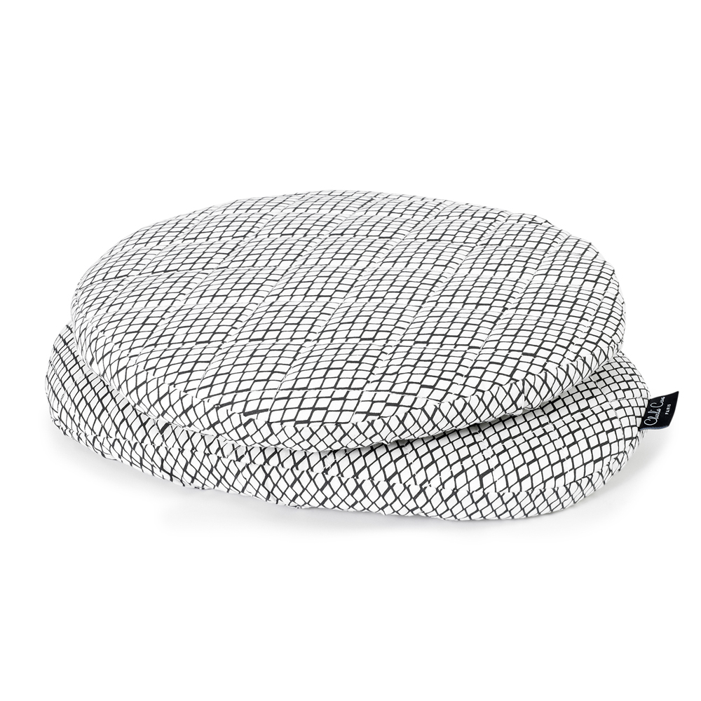 Coussins d'assise Tibu Diamond BlacketWhite - Blanc/Noir - Charlie Crane