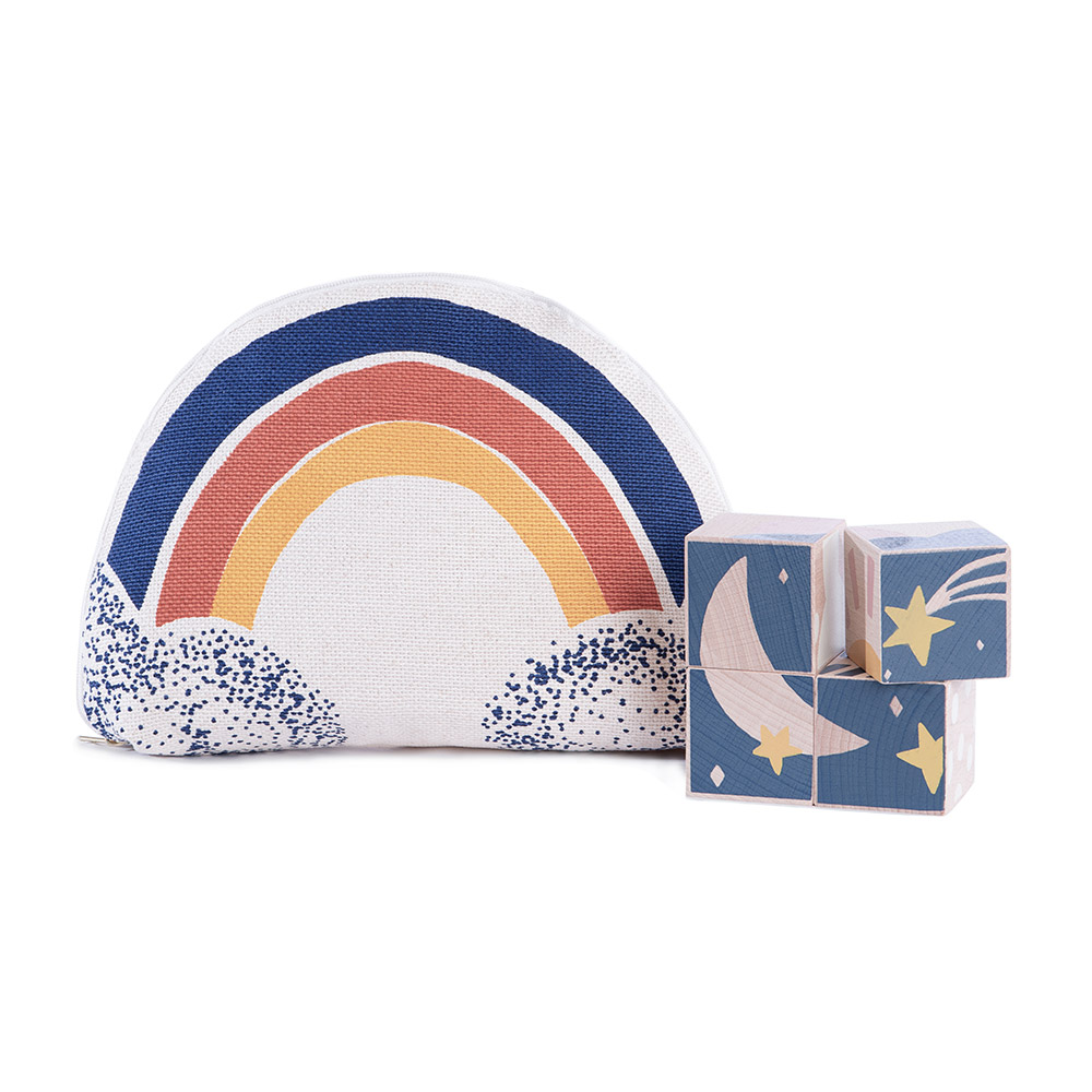 4 Cubes en bois Météo - Nobodinoz