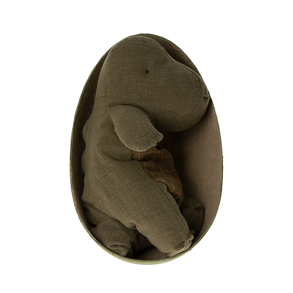 Dinosaure Gantosaurus Medium dans son oeuf - Vert forêt Maileg