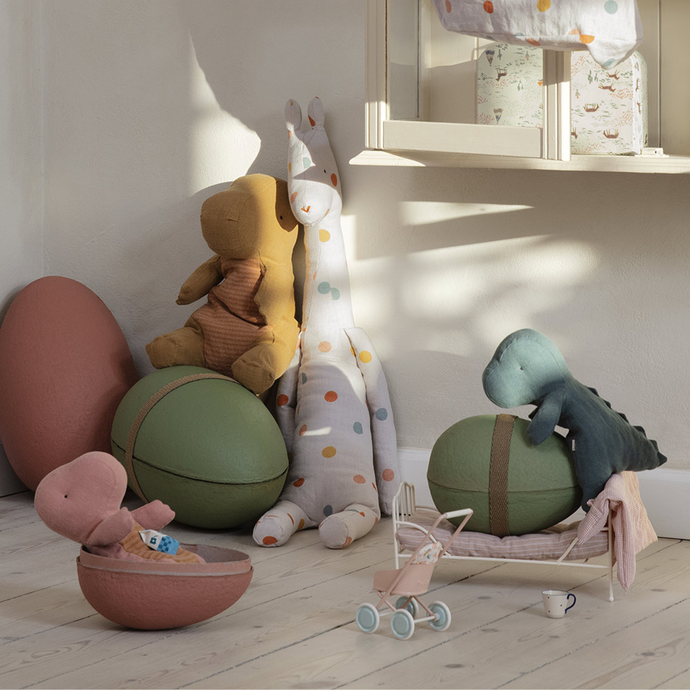 Dinosaure Gantosaurus Medium dans son oeuf - Ocre Maileg