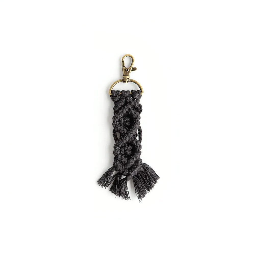 DIY Porte-clés en macramé Souk - Charbon Kesi'Art