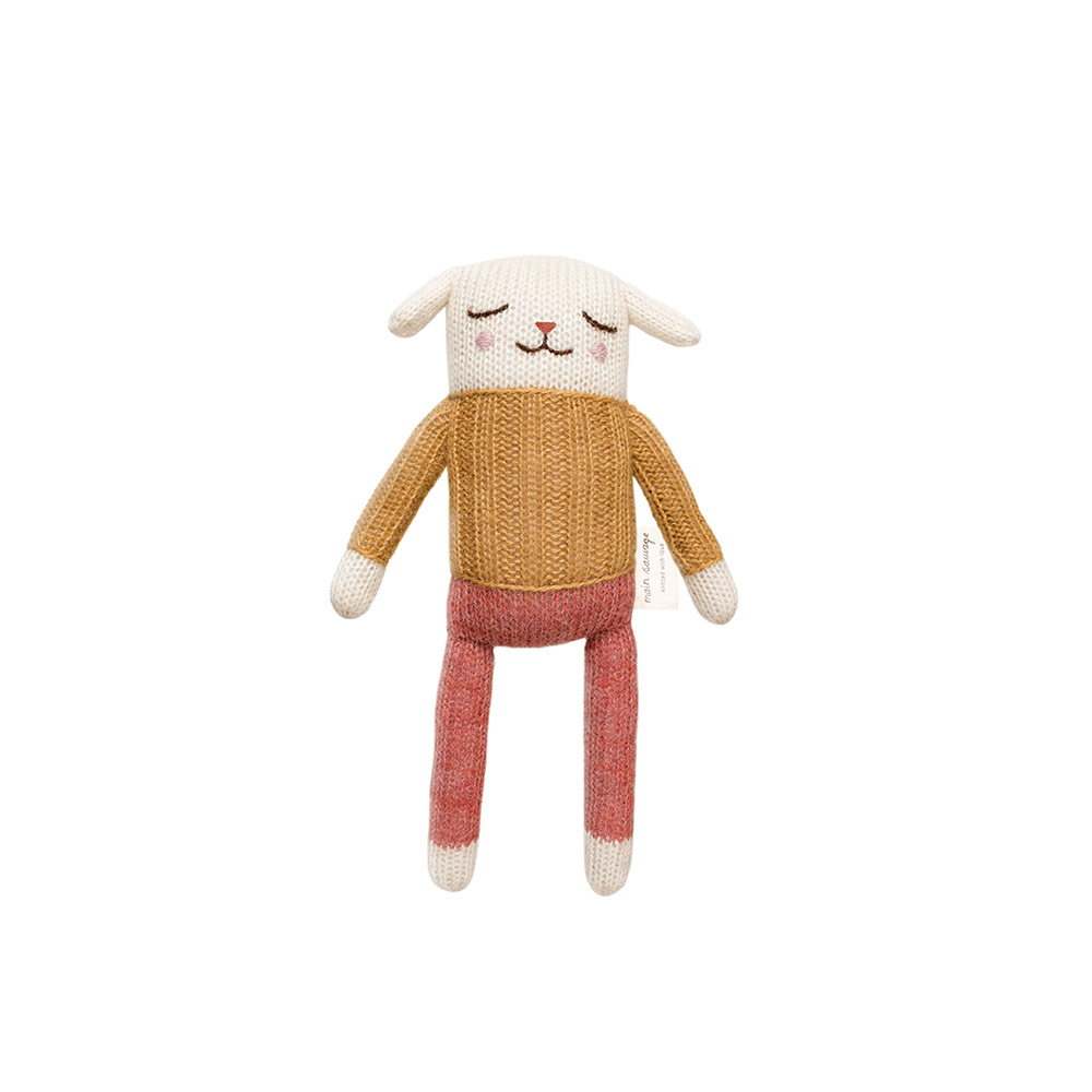 Doudou Agneau Pull - Ocre - Main Sauvage