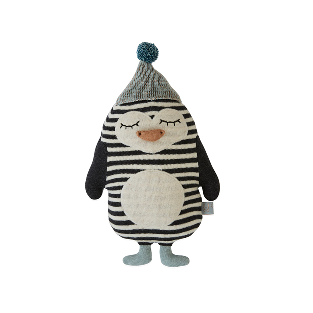 Doudou bébé pingouin Bob - Darling coussin - OYOY