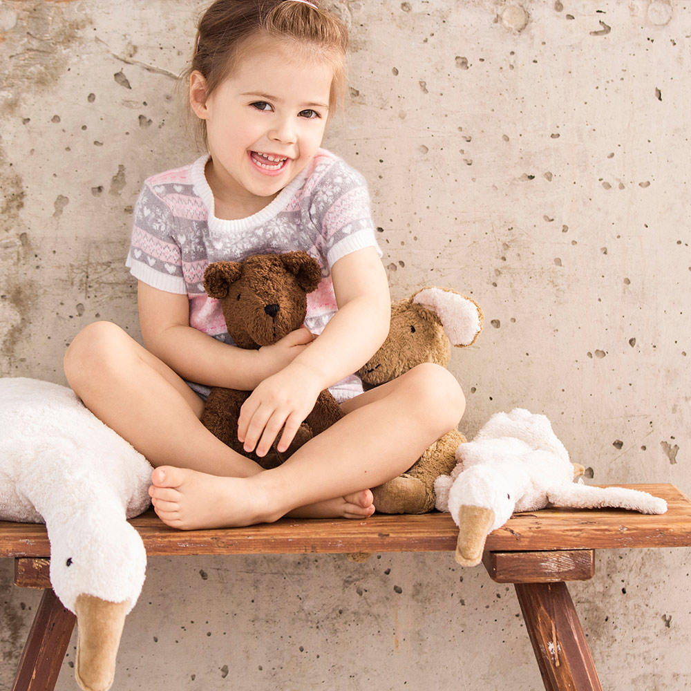 Peluche Bouillotte Oie - Blanc Senger Naturwelt