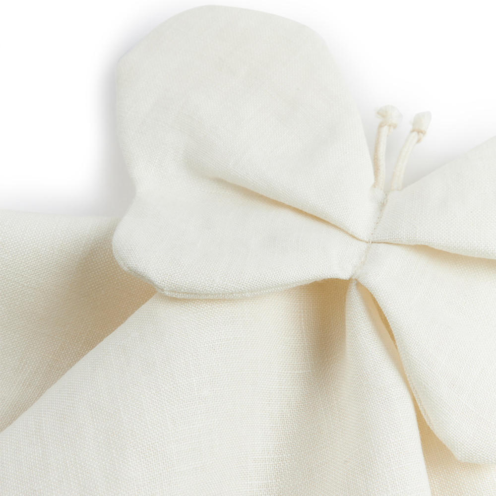 Doudou Papillon Lin Français - Blanc Nobodinoz