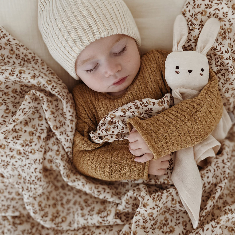 Doudou Lange Lapin - Blanc Main Sauvage