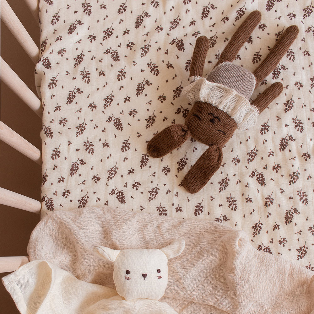 Doudou Lapin en Maillot - Avoine - Main Sauvage