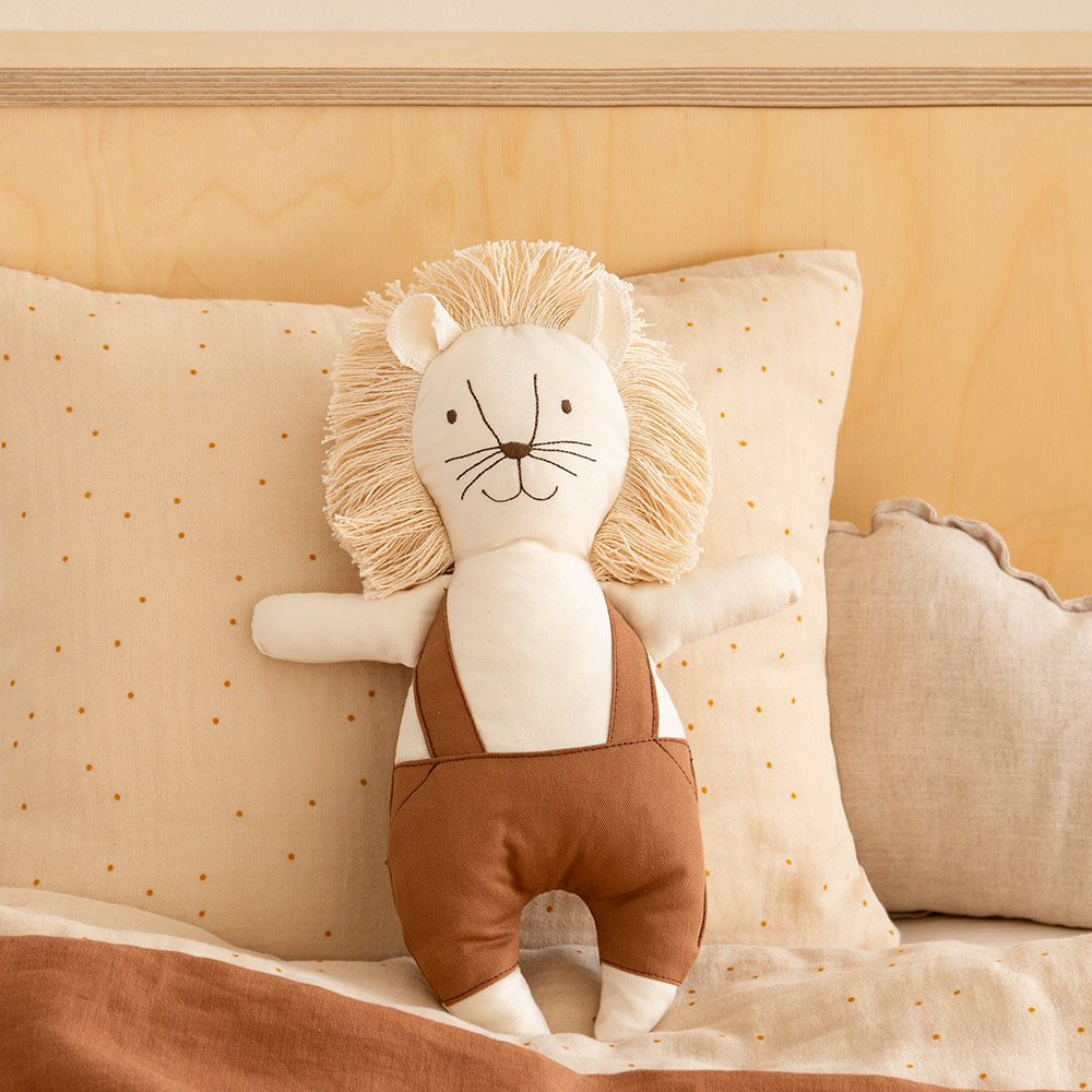 Peluche Lion Jardinier Nobodinoz