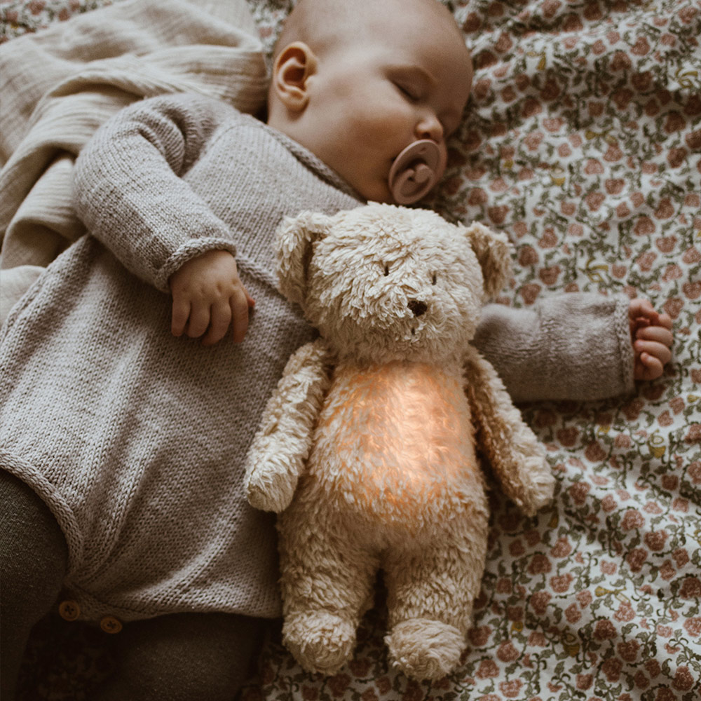 Doudou Veilleuse Ourson Vintage - Sable Moonie