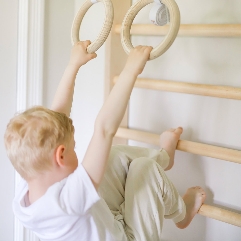 Echelle d'escalade Enfant TAIMI MINI - Blanc/Bois Fitwood