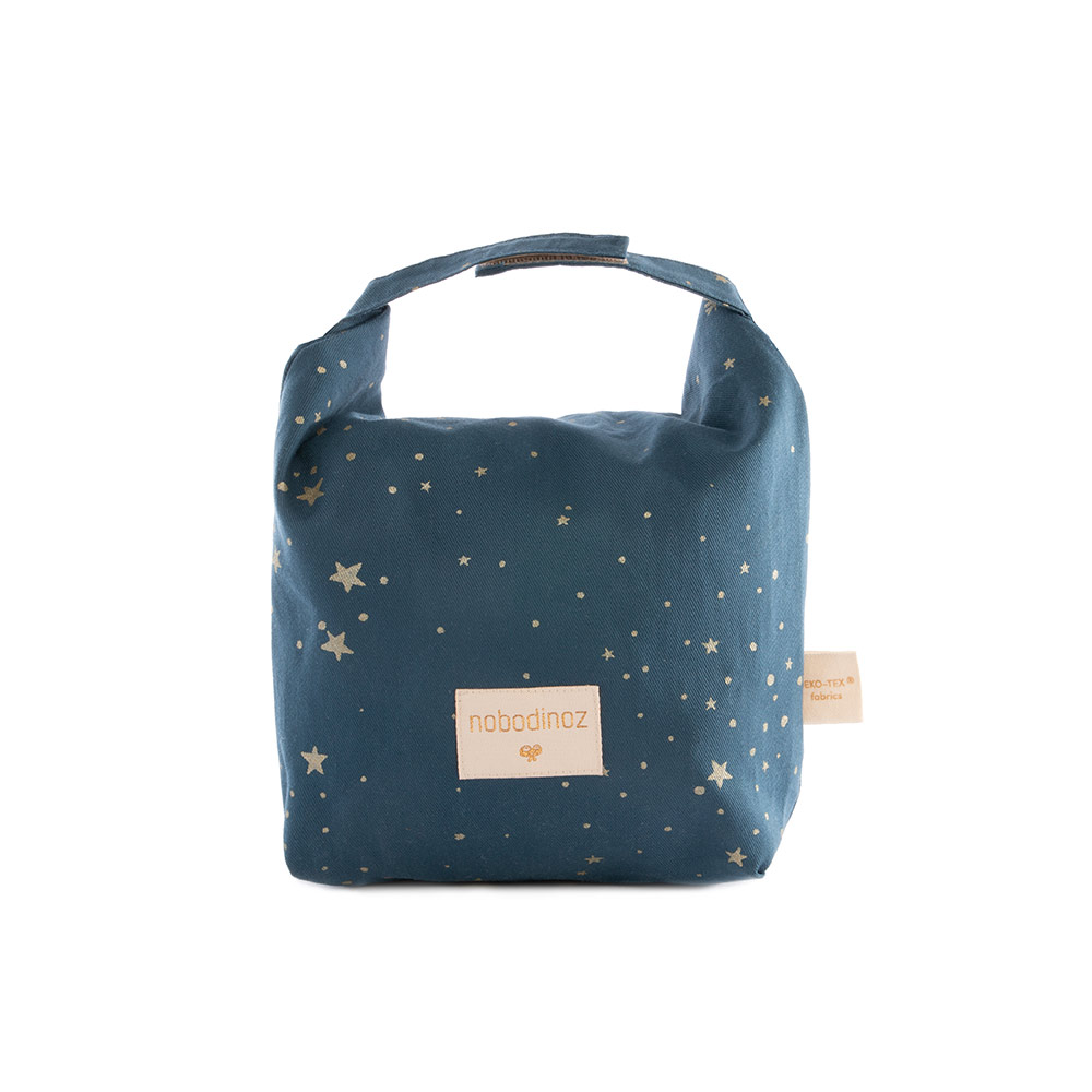 Sac à goûter Too Cool Gold Stella - Bleu nuit - Nobodinoz